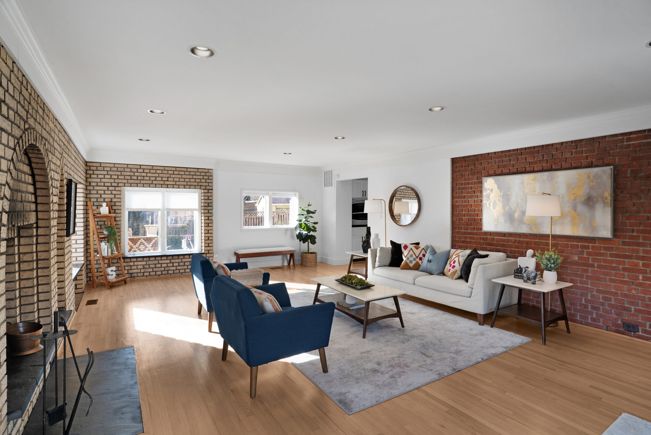 Elegant living room photographed by LC Photo DMV